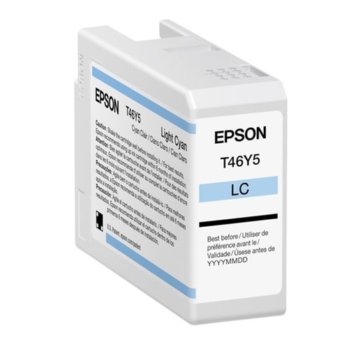 Epson T46Y - 50 ml - light cyan - original - ink cartridge - for SureColor P900 1