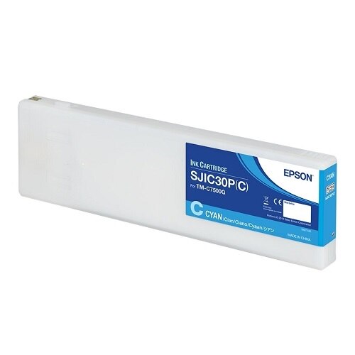 Epson SJIC30P(C) - Cyan - original - ink cartridge - for ColorWorks TM-C7500G 1