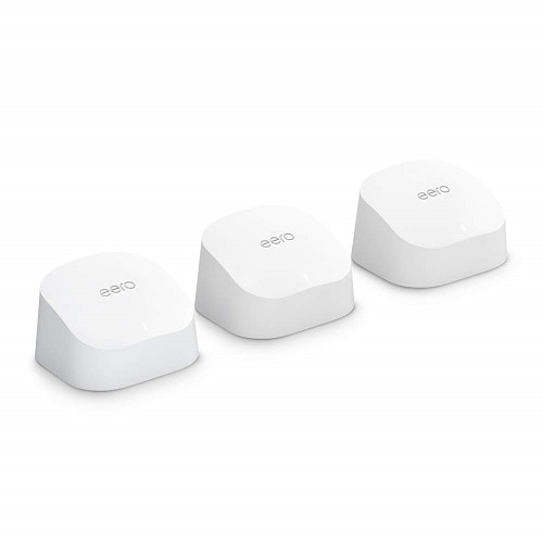 seafood Notebook alone Amazon eero 6 dual-band mesh Wi-Fi 6 system with built-in Zigbee smart home  hub (3-pack, one eero 6 router + two eero 6 extenders) | Dell USA