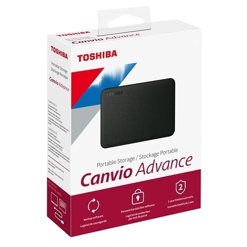Toshiba 2TB USB 3.2 Gen 1 Toshiba Canvio Advance portable external hard drive 1