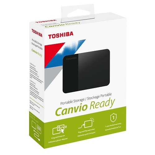 Toshiba 4TB USB 3.2 Gen 1 Toshiba Canvio Ready portable external hard drive 1