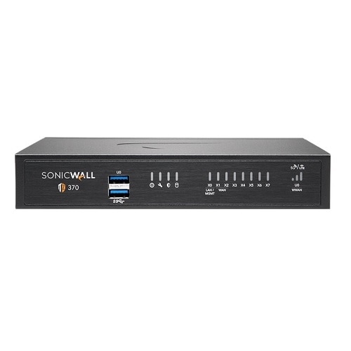 SonicWall TZ370 - Threat Edition - security appliance - with 1 year TotalSecure - GigE - desktop 1