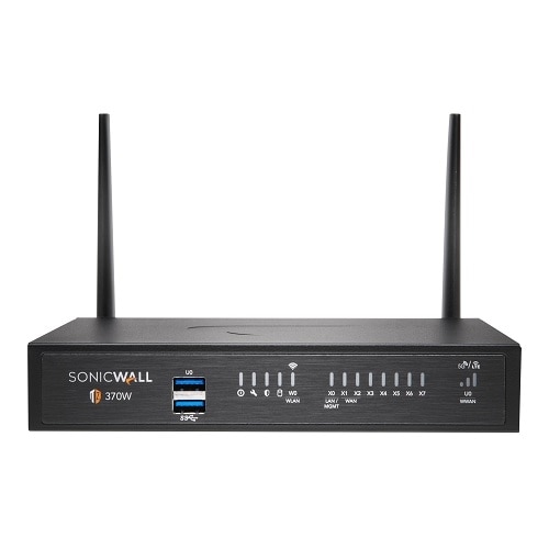 SonicWall TZ370W - Threat Edition - security appliance - with 1 year TotalSecure 1