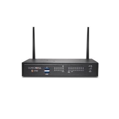 SonicWall TZ370W - Essential Edition - security appliance - GigE, 802.11ac Wave 2 - Wi-Fi - 2.4 GHz, 5 GHz - SonicWALL Secure Upgrade Plus Program (3 years option) - desktop 1