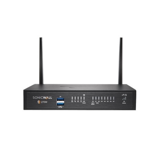 SonicWall TZ270W - Essential Edition - security appliance - GigE, 802.11ac Wave 2 - Wi-Fi - 2.4 GHz, 5 GHz - SonicWALL Secure Upgrade Plus Program (2 years option) - desktop 1
