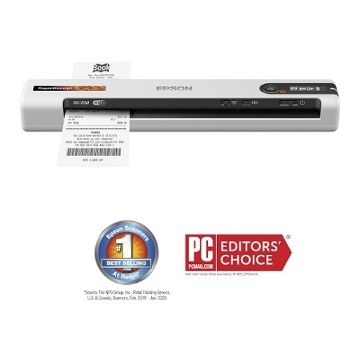 Epson Rapidreceipt Rr 70w Wireless Mobile Receipt And Color Document Scanner Dell Usa