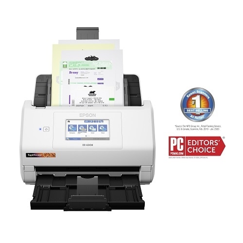 Epson RapidReceipt™ RR-600W Wireless Duplex Touchscreen Desktop Receipt and Color Document Scanner 1