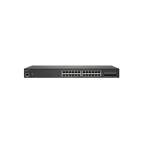 SonicWall Switch SWS14-24 - Switch - managed - 24 x 10/100/1000 + 4 x 10 Gigabit SFP+ - rack-mountable - with 1 year 24x7 Support 1