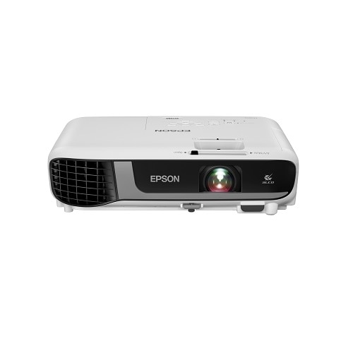Frontal view of a white and black Epson Pro EX7280 WXGA projector