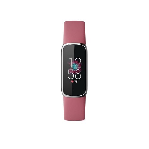 Fitbit Luxe - Platinum - activity tracker with band - silicone - orchid - band size: S/L - Bluetooth 1