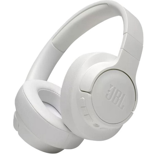 JBL TUNE 760NC - Headphones with mic - full size - Bluetooth - wireless,  wired - active noise canceling - 3.5 mm jack - white
