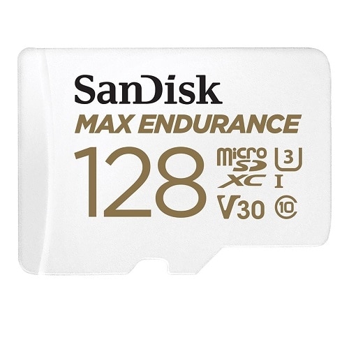 SanDisk Max Endurance - Flash memory card (microSDXC to SD adapter included) - 128 GB - Video Class V30  1