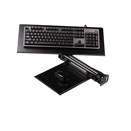 Next Level Racing F-GT Elite Keyboard and Mouse Tray Carbon Grey 1