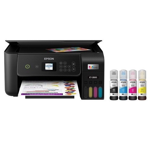 Epson EcoTank ET-2800 Wireless Color All-in-One Cartridge-Free Supertank Printer with Scan and Copy 1