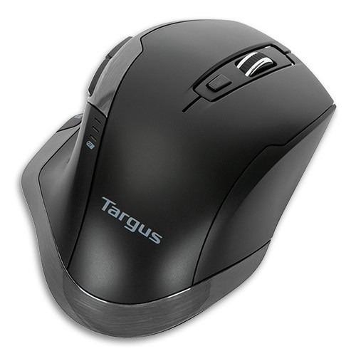Targus - Mouse - ergonomic - right-handed - 7 buttons - wireless - 2.4 GHz - USB wireless receiver - black 1