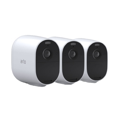 Arlo Essential Spotlight Camera Indoor/Outdoor Wire-Free 1080p Security Camera (3-pack) - White 1