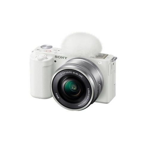 Sony  APS-C Alpha ZV-E10 Mirrorless Vlog Camera Kit (White) 1