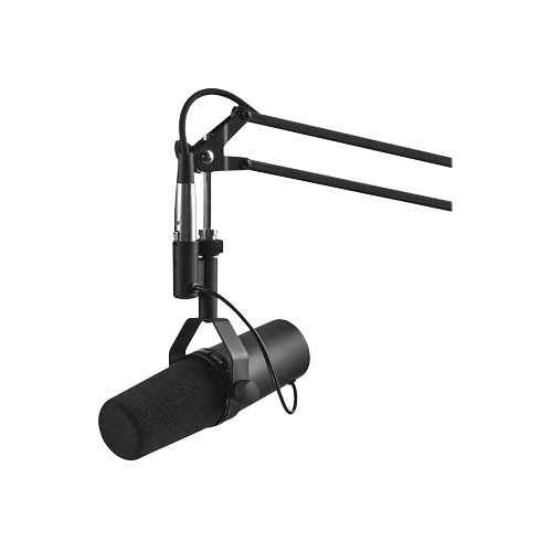 Shure SM7B Vocal Dynamic Microphone for Broadcast, Podcast & Recording, XLR  Studio Mic for Music & Speech, Wide-Range Frequency, Warm & Smooth Sound,  Rugged Construction, Detachable Windscreen - Black 