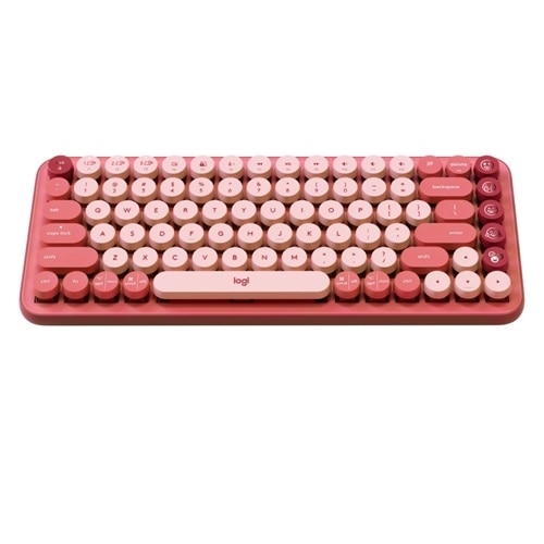 Logitech POP KEYS Wireless Mechanical Keyboard with Customizable Emoji Keys  - Rose | Dell USA