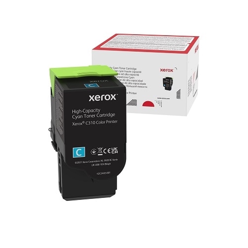 Xerox - High Capacity - cyan - original - toner cartridge - for Xerox C310/DNI, C310/DNIM, C310V_DNI 1