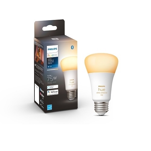 Philips Hue White Ambiance A19 Bluetooth 75W Smart LED Bulb | Dell USA