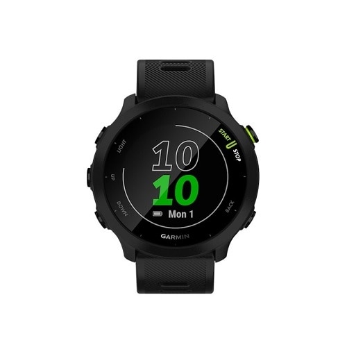 Garmin Forerunner 55 - Black - sport watch with band - silicone - black - display 1.04" - Bluetooth, ANT+ - 1.3 oz 1