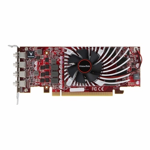 VisionTek Radeon RX 550 - Graphics card - Radeon RX 550 - 2 GB GDDR5 - PCIe 3.0 x8 low profile - 4 x Mini DisplayPort 1