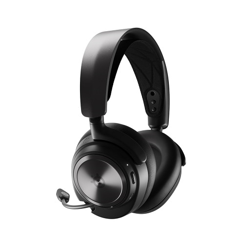 SteelSeries Arctis Nova Pro Wireless - Headset system - full size -  Bluetooth / 2.4 GHz radio frequency - wireless - active noise canceling -  for SteelSeries GameDAC, HS1