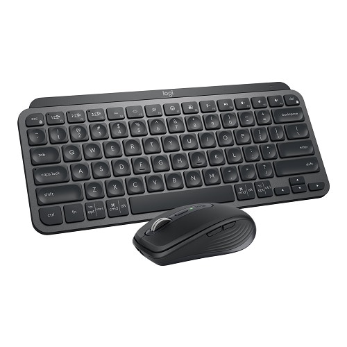 Logitech MX Keys Mini Combo for Business - Keyboard and mouse set - backlit  - wireless, Bluetooth LE - QWERTY - graphite