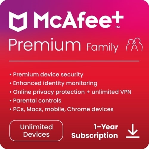 Download McAfee Plus Premium Family Devices 1Yr Subscription | Dell USA