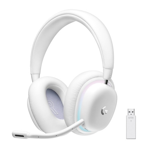Logitech G735 Wireless Gaming Headset - White Mist 1