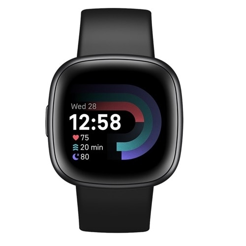 Fitbit Versa 4 Smart Watch - Black / Graphite Aluminum 1