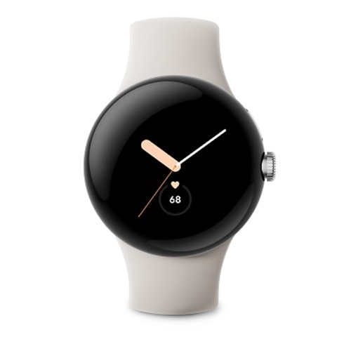 Google Pixel Watch - Polished Silver Stainless Steel case