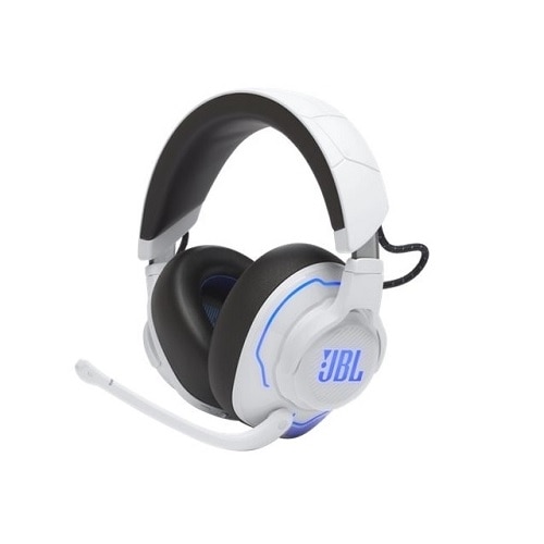 JBL Quantum 910P - Headset - full size - Bluetooth / 2.4 GHz radio frequency - wireless, wired - active noise canceling - white 1