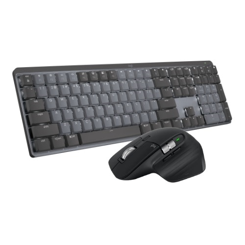 Logitech MX Mechanical Wireless Tactile Quiet Keyboard + Logitech MX Master  3S Wireless Mouse