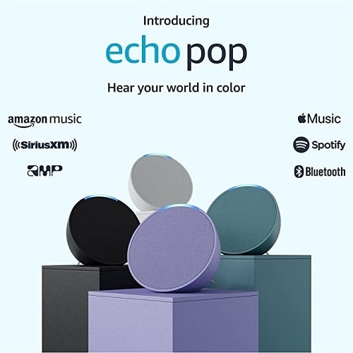 Echo Pop With Front-Facing Speaker, Bluetooth Streaming