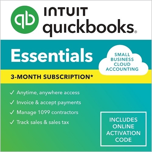 Download Intuit QuickBooks Online Essentials 2024 3 Month Subscription 3 User 1