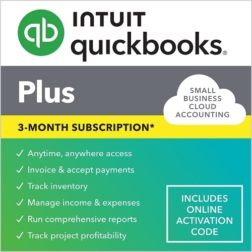 Download Intuit QuickBooks Online Plus 2024 3 Month Subscription 5 User 1