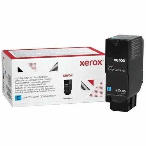 Xerox Genuine Xerox® VersaLink® C620 Color Printer Cyan High capacity Toner Cartridge (12000 Pages) - 006R04625 1