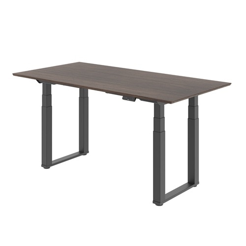 Flexispot E7Q Height Adjustable Table - Black/Walnut | Dell USA
