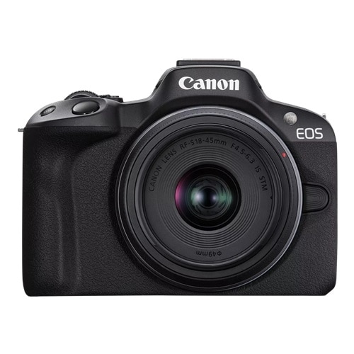 Canon EOS R50 24.2 Megapixel Mirrorless Camera with Lens - 0.71" - 1.77" (Lens 1), 2.17" - 8.27" (Lens 2) - Black 1