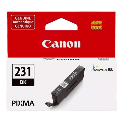 Canon ChromaLife100 CLI-231 Original Standard Yield Inkjet Ink Cartridge - Black - 1 Pack 1