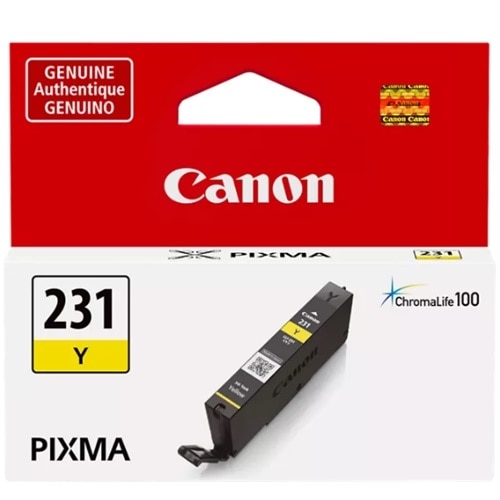 Canon ChromaLife100 CLI-231 Original Standard Yield Inkjet Ink Cartridge - Yellow - 1 Pack 1