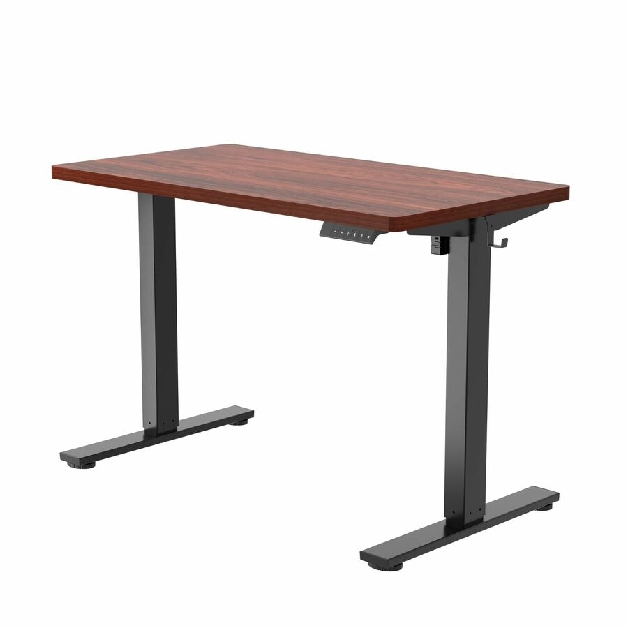 FlexiSpot Standing Desk E2 - Mahogany Top 1