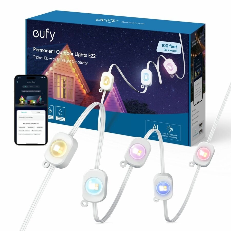 Eufy Permanent Outdoor Lights E22, 100ft 1