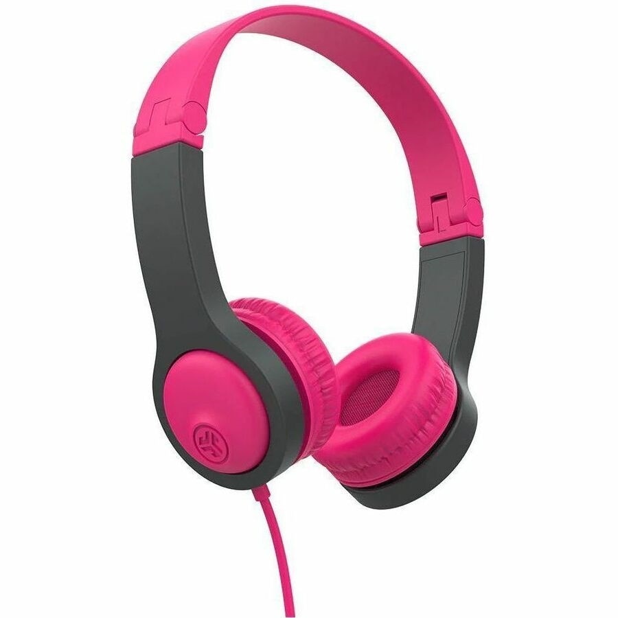 Jlab JBuddies Folding Wired Headphones Gen 2 - Pink/Gray 1
