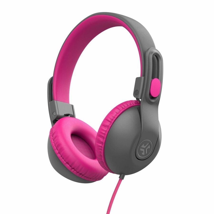 Jlab JBuddies Studio 2 Wired Headphones - Gray/Pink 1