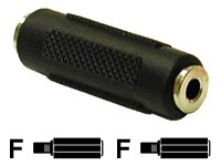 C2G 3.5mm F/F Stereo Coupler - Audio coupler - mini-phone stereo 3.5 mm (F) to mini-phone stereo 3.5 mm (F) - black 1