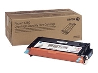 Xerox Phaser 6280 - High Capacity - cyan - original - toner cartridge - for Phaser 6280/YN, 6280DN, 6280N