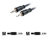 C2G 15ft 3.5mm Stereo Audio Cable with Low Profile Connectors M/M - Plenum CMP-Rated - audio cable - 15 ft 1